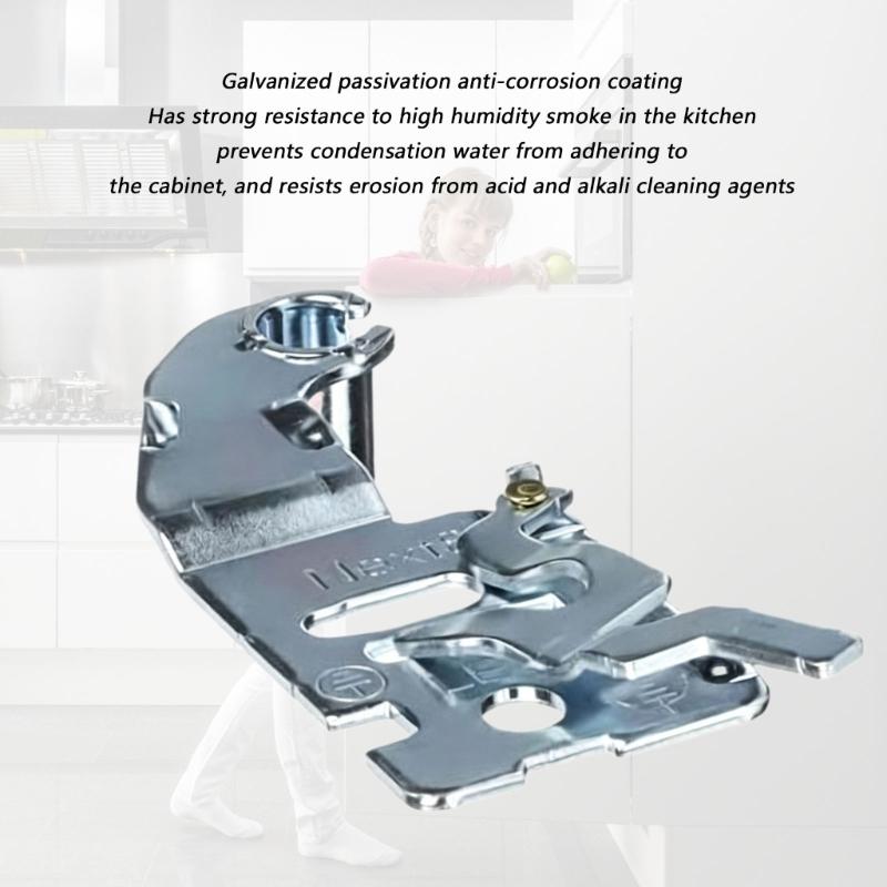 Refrigerator Door Hinge Bracket Replacement AEH74216502, Silver-Tone Metal Upper Hinge Repair Part for Door Service and Maintenance, 1 Pack