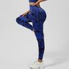 Leggings da Donna Vita Alta Tie Dye Elasticizzati Sollevamento Glutei Pantaloni da Allenamento Vestibilità Slim Collant da Yoga per Palestra Corsa e Fitness