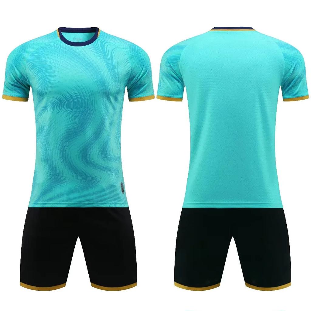 A large number of spot children's football jerseys men's, game jerseys summer training bilateral pockets short-sleeved children's football jerseys