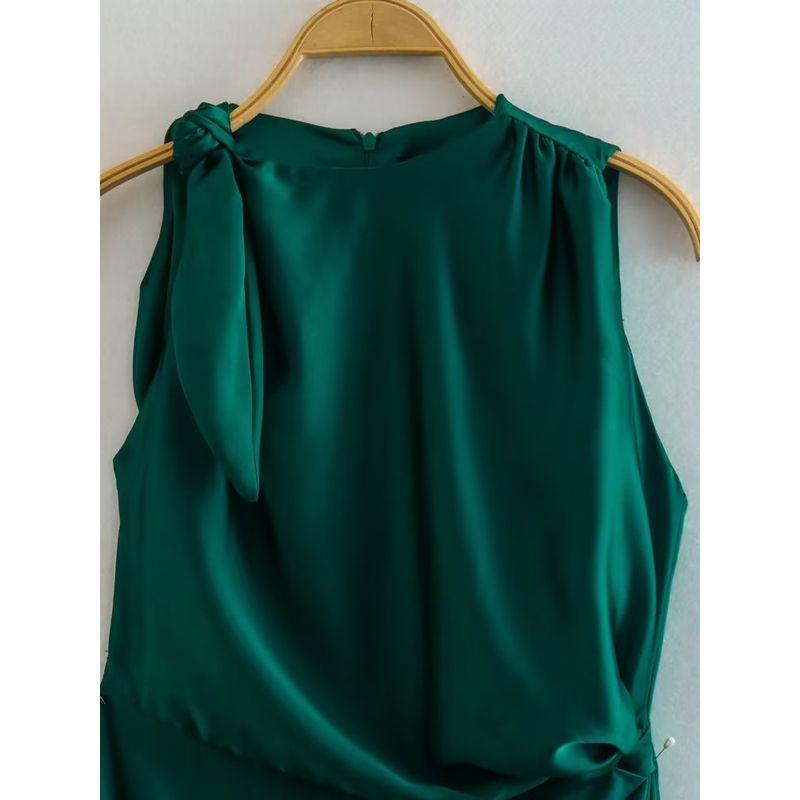 Women's New Fashion Wind Dress Ruched Decoration