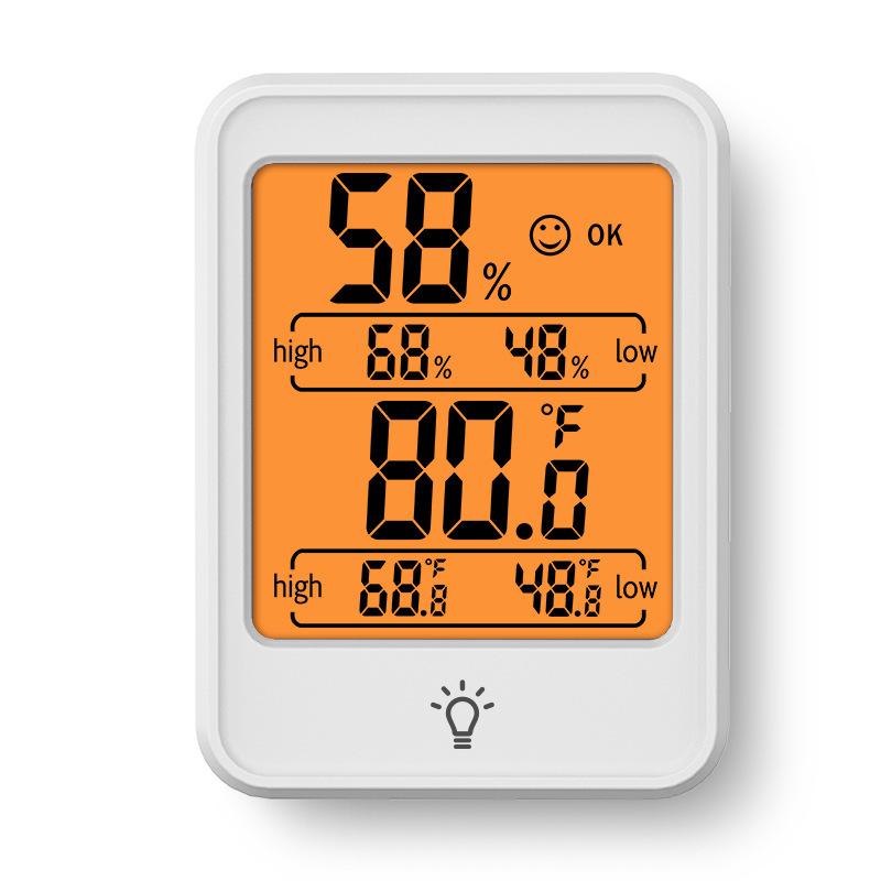 Large LCD Digital Thermometer Hygrometer for Home Offices Nursery Wall Mounted Indoor Climate Monitor Battery Powered