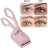 Heated Eyelash Curler (pink) - Electric Eyelash Curler, USB Rechargeable Eyelash Curler with Comb, 2 Heating Modes for Fast and Natural Curling of Eye