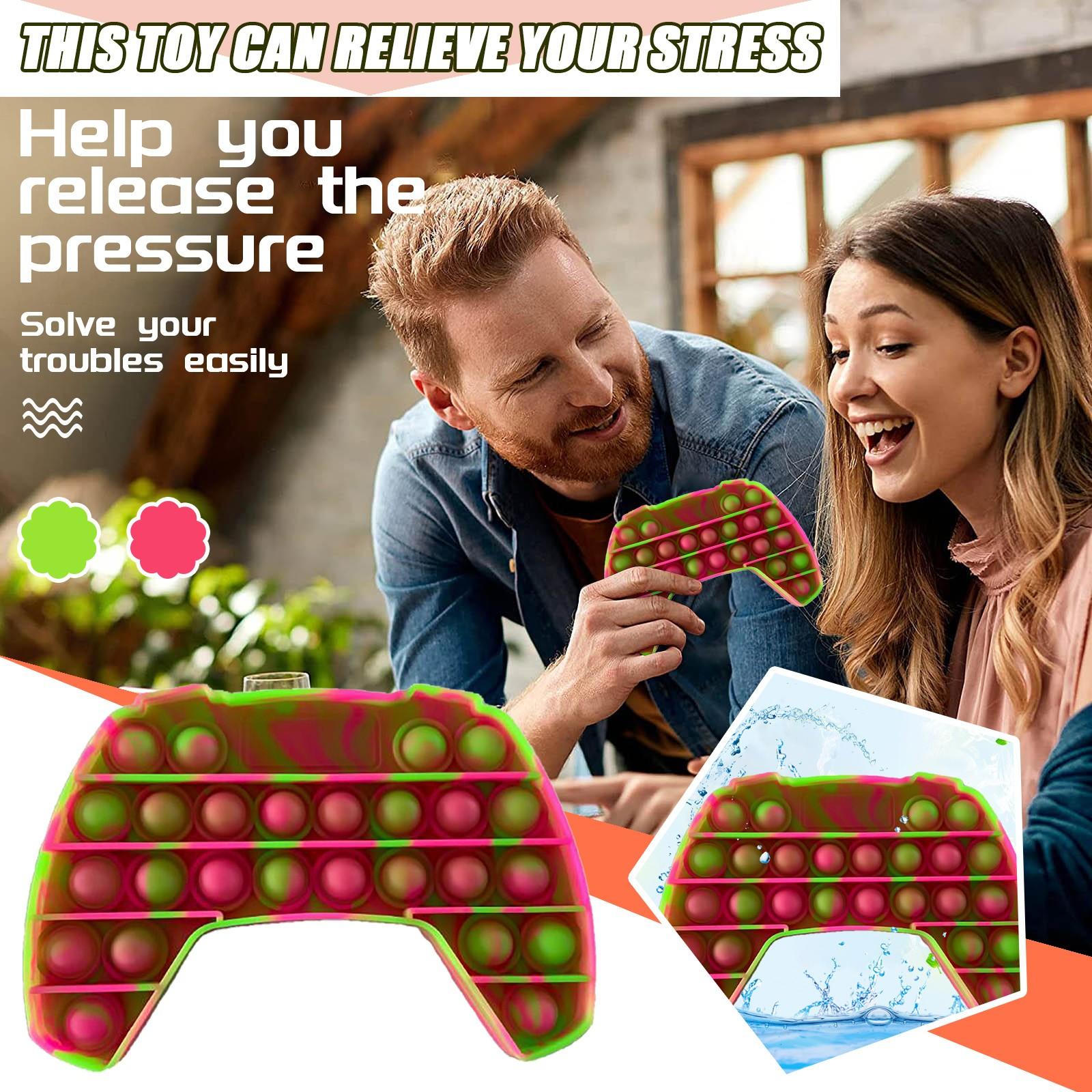 

Силиконовые сенсорные игрушки для детей и взрослых, снимающие стресс, игровой контроллер, окрашенные в галстуке