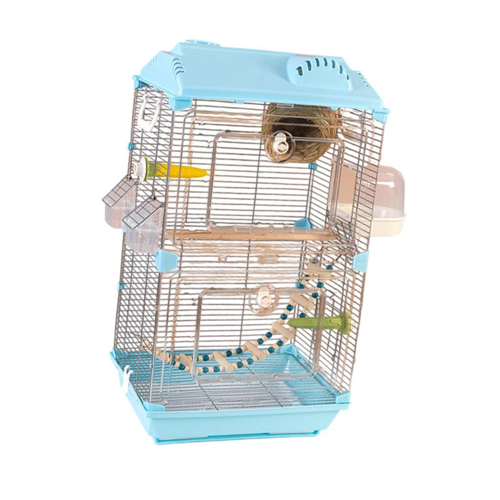 Bird Cage Birdcage Breathable Large Home Decor Parrot Cage Double Layer for Parakeets Parrotlet Lovebirds Finches Budgie