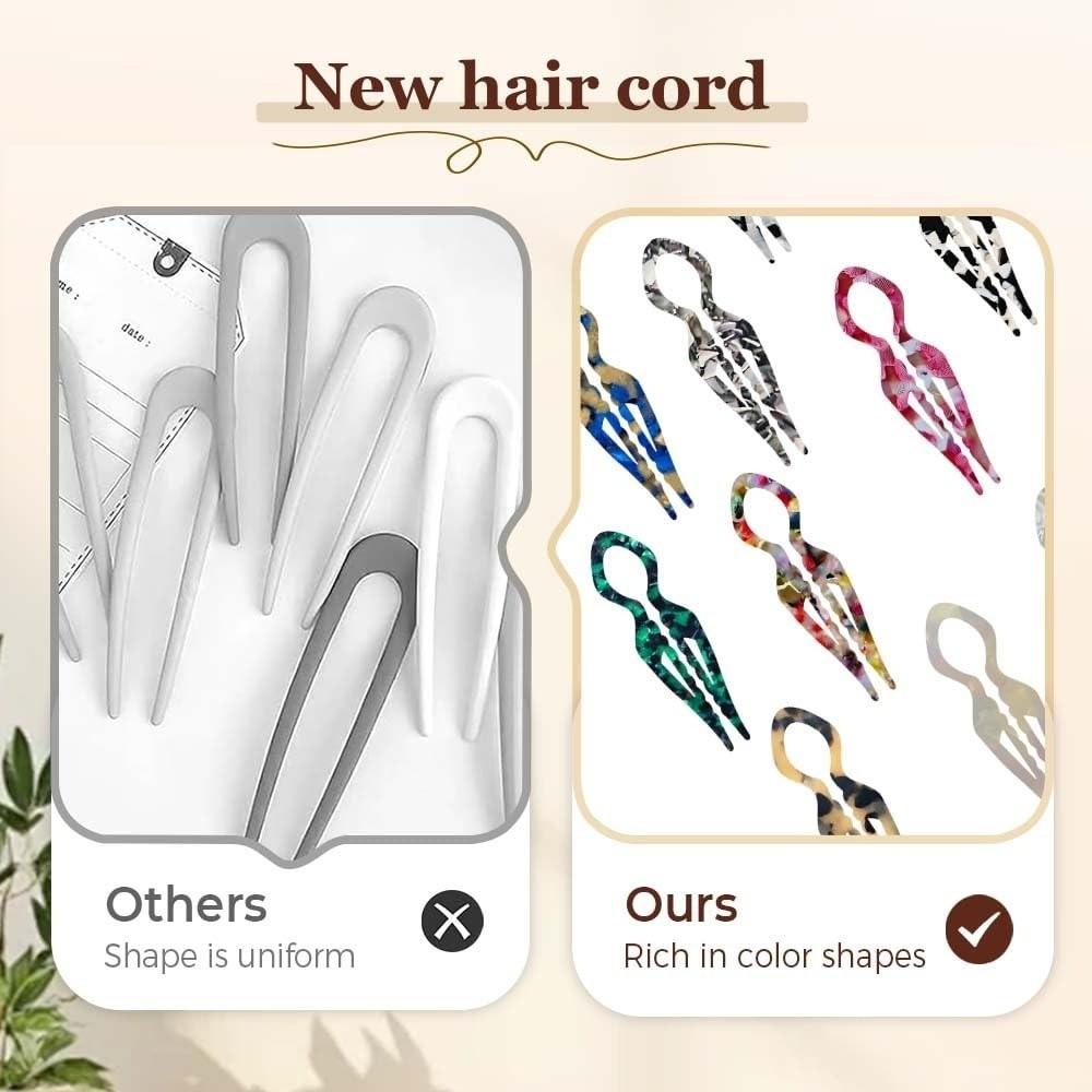 Headbands French Hair Pins V-Shaped Hair Sticks Hairstyle Tool Hair Fork