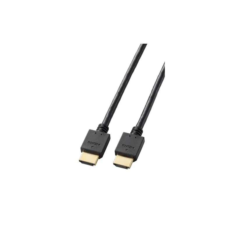 ELECOM HDMI Cable 1m High Speed 4K/30Hz ARC Compatible Gold Plated Triple Shielded [HIGH SPEED with ETHERNET Certified] for TVs, Projectors, PCs,