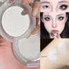 Highlighter Solid White Jade Palette Waterproof Pearl Matte Eyes Hair Brighten Silkworm Shimmer Bronzer Makeup, 1pcs Matte White
