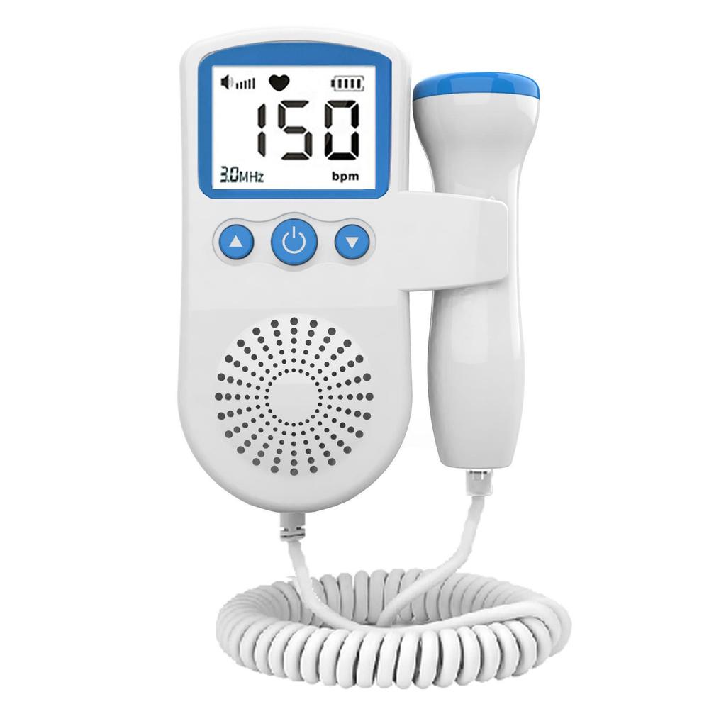 Fetal Heart Rate and Movement Monitor Doppler - Pregnancy Heartbeat Detector
