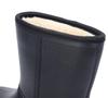 Aote Step-On Rain EVA Mid-Calf Boots 902, Black Cotton-Lined Non-Slip Rubber Shoes for Winter, Car Washing, Fishing, and Labor Protection.