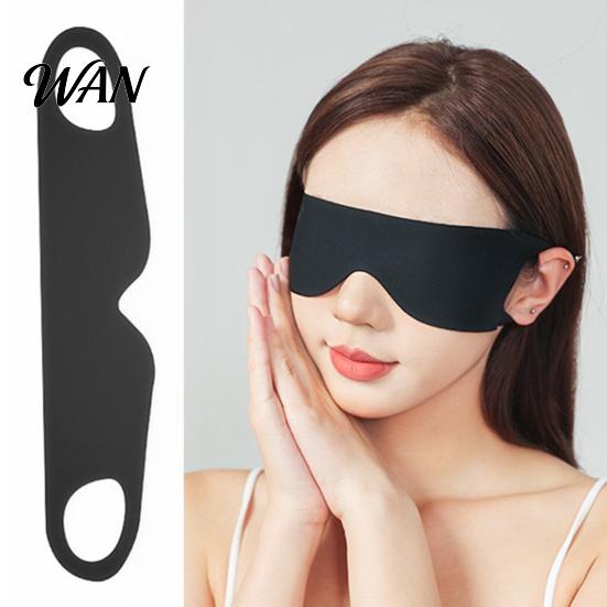 Relaxation Eye Mask Thin Sleep Lightweight Breathable Blockout Cover with Ear Light-blocking Loop Men Women Travel Night Sleeping Soft Light Blocking