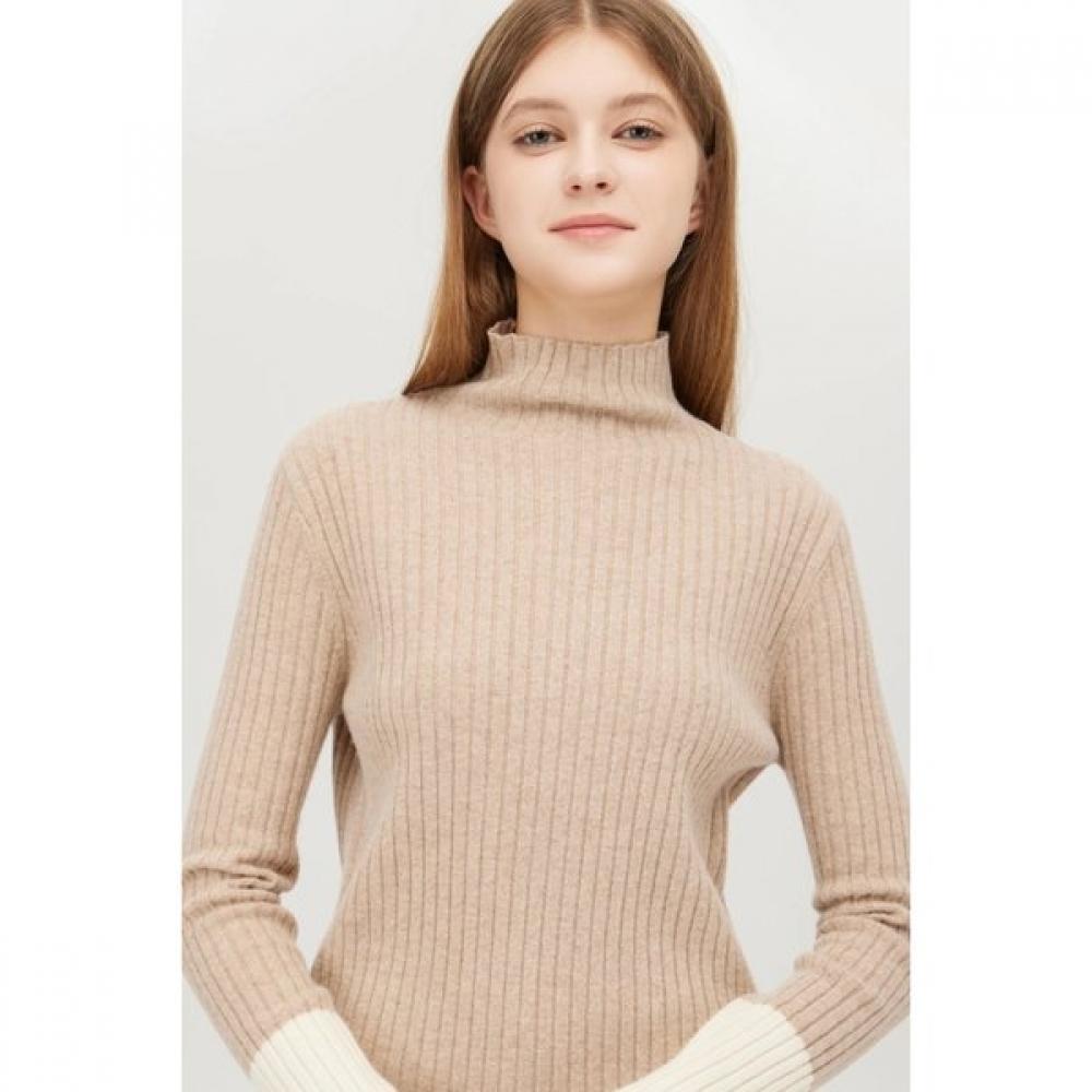 Benetton Two Tone Sleeve Slim Rib Knit Bakpe1561