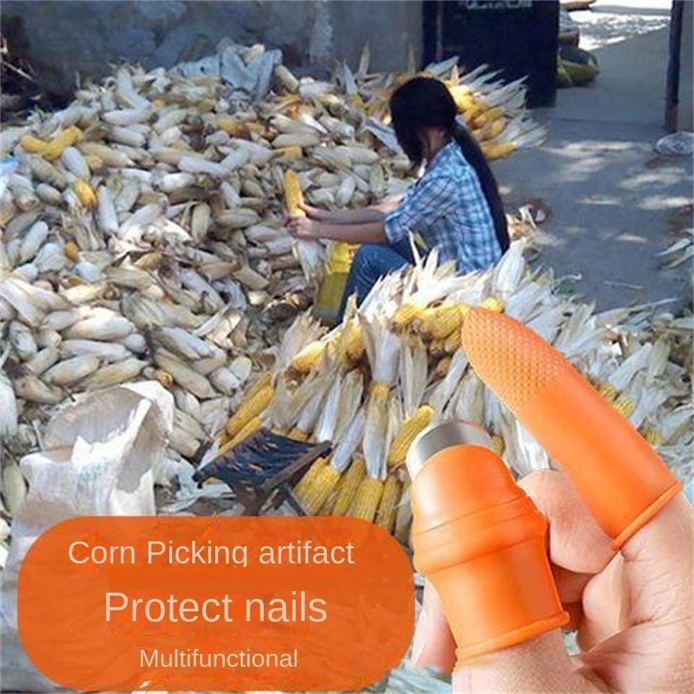 Silikonowy Nóż na Kciuk Ochraniacz na Palec Nóż do Zbioru Warzyw Ostrze do Roślin Nożyczki Pierścienie do Cięcia Rękawice Ogrodowe