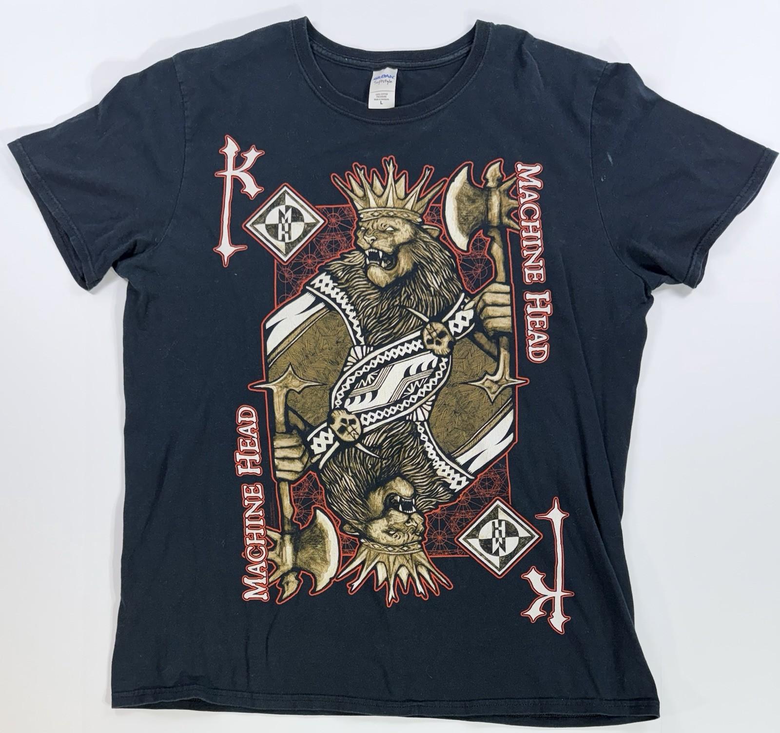 Machine Head King of Diamonds T Shirt Mens Large Black Metal Band Tee Unisex T-Shirt M