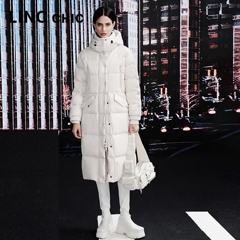 

Jinyujie Women s Long Hooded Duck Down Puffer Jacket S