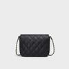 Genuine Leather Crossbody Bag New Autumn and Winter Diamond High-end Shoulder Chain Bag