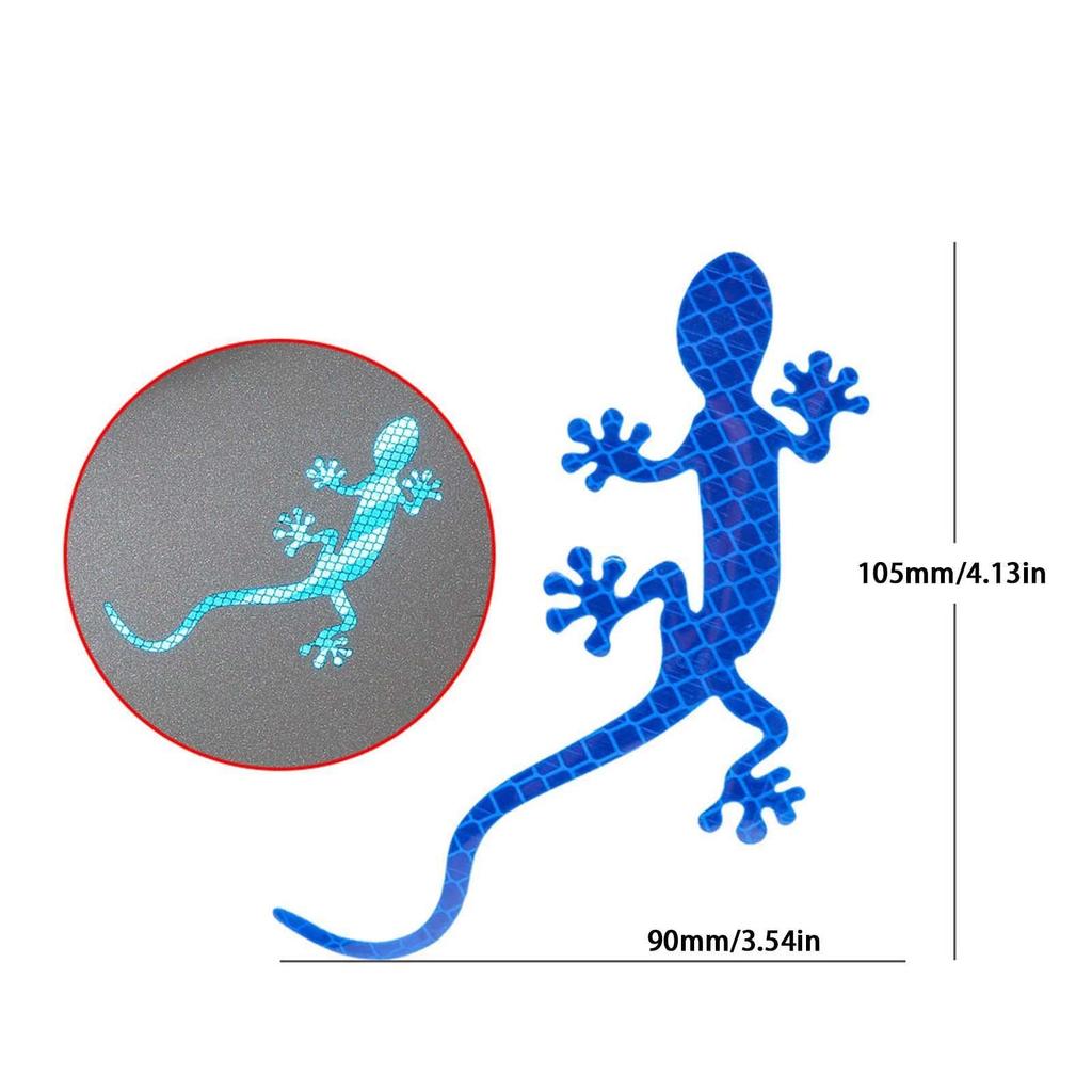 Gecko Car Sticker,3D Car Decal For Covering Scratches Gecko - Reflective Warning Sign Car