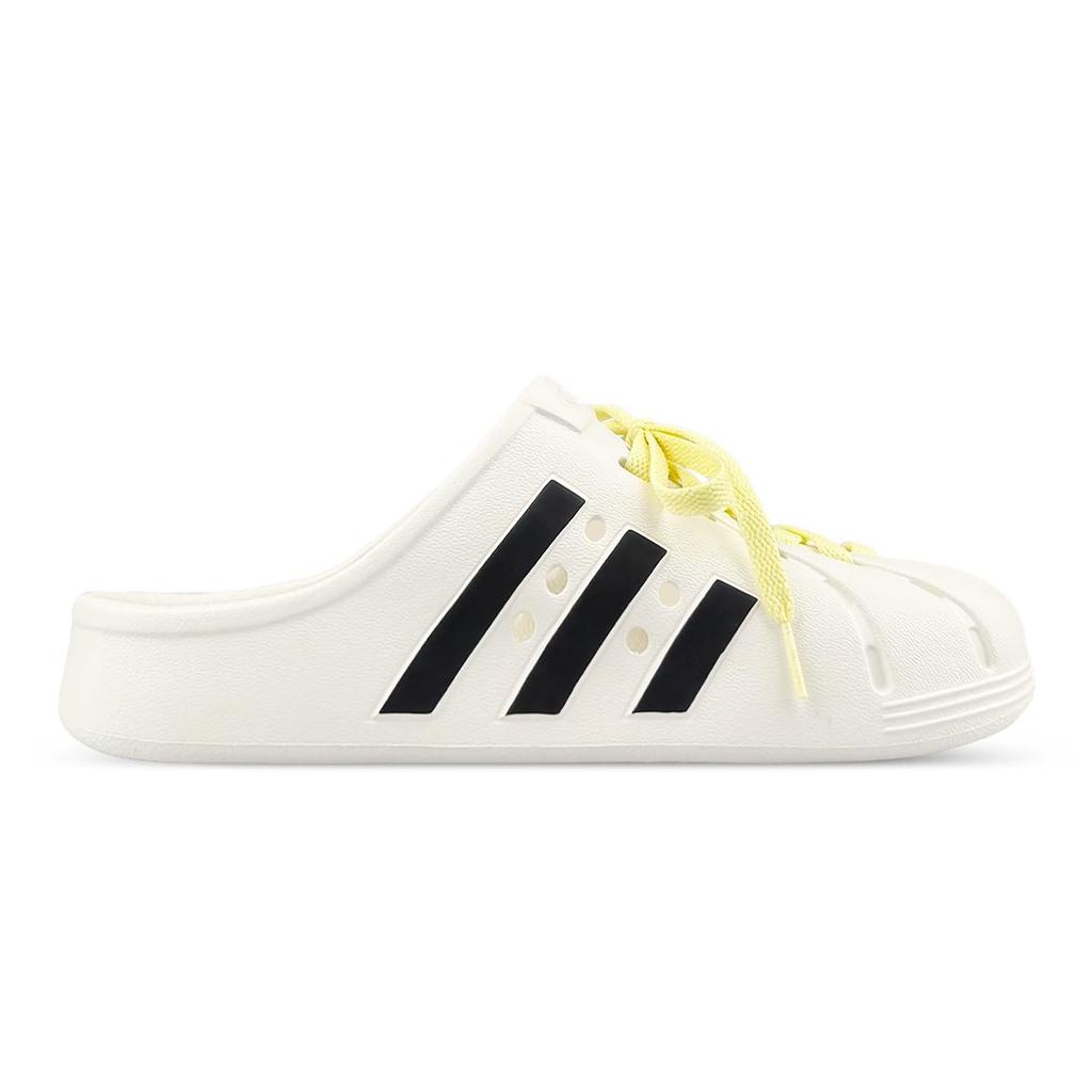 Adidas ADILETTE CLOGS Slip Resistant Closed Toe Slippers Unisex White Green Yellow JH9849(Team1311-ad)