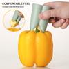 2 v 1 nástroj na odstraňování jader z ovoce a papriky, barevný nástroj na odstraňování jader z papriky, přenosný kuchyňský náčiní, opakovaně použitelný nástroj na odstraňování jader z ovoce a zeleniny