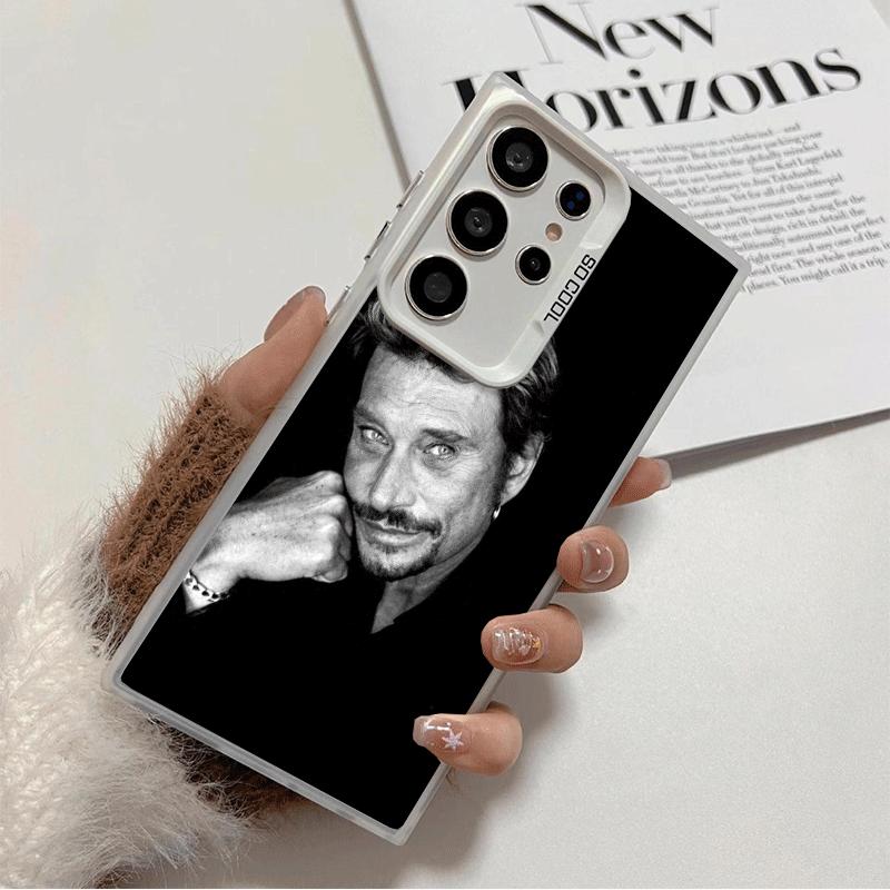 

Johnny Hallyday Music Soft Phone Case for Samsung Galaxy S24 S25 FE S26 Edge S23 Ultra S22 Plus S21 + Shockproof Cover Back Shel Samsung S23