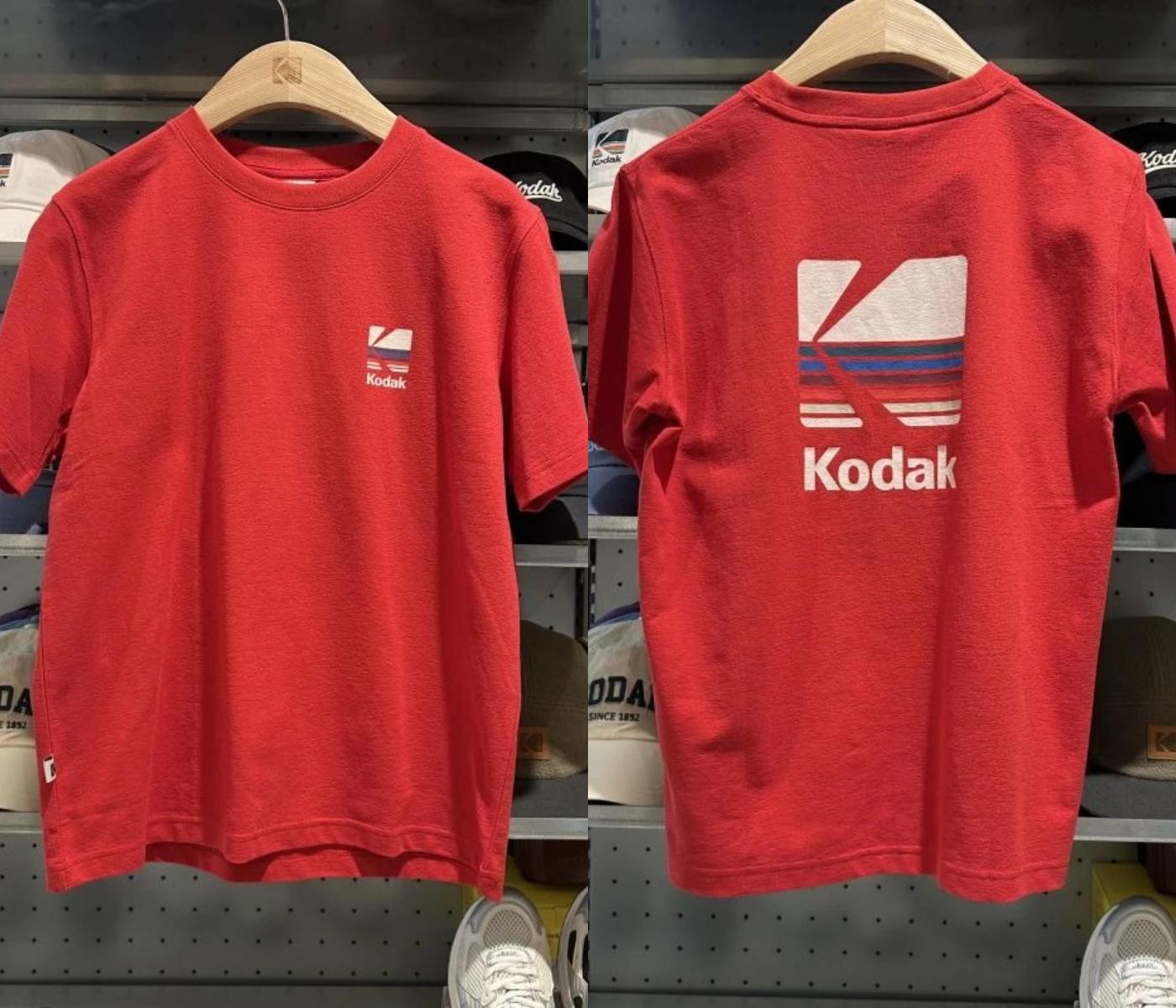 

Luxury Kodak Short Sleeve Men s Summer Fashion T-shirt Trend Oversized Street Cotton Print Breathable Trend Style Comfortable Tee 4XL