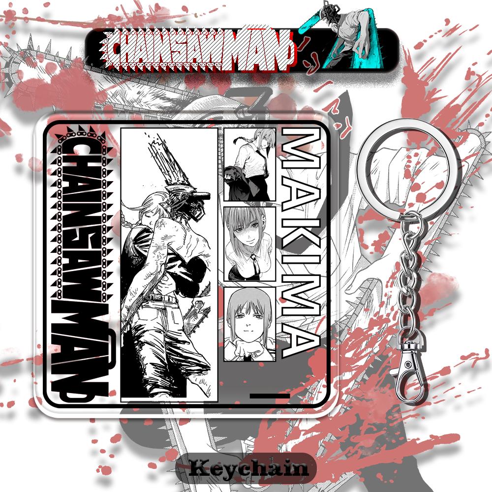 Anime Chainsaw Man Sleutelhanger Cosplay Makima Mitaka Asa Ster Deel Acryl Hanger Sleutelhanger Tas Decoratie Hanger