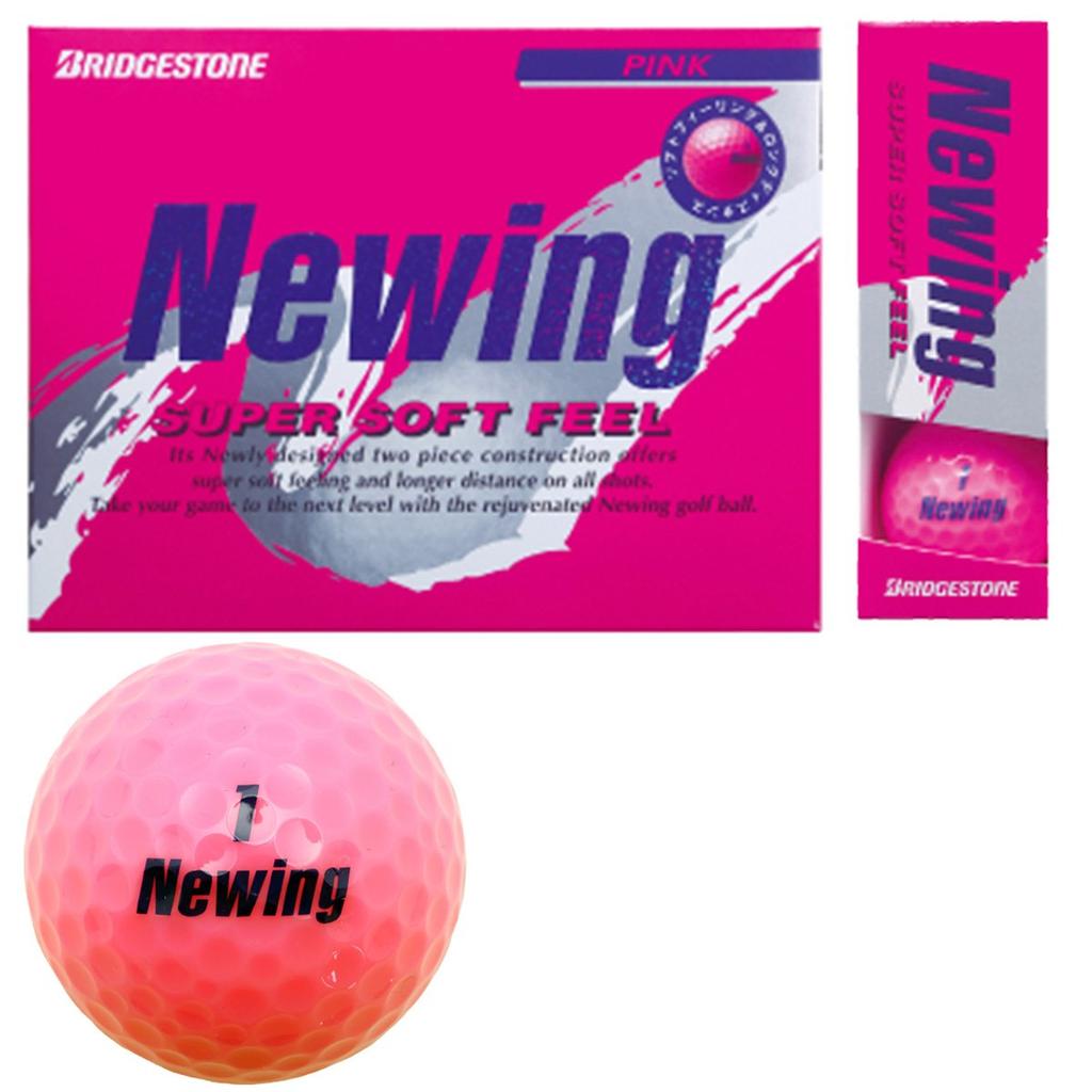 BRIDGESTONE Golf Balls Newing Newing Super Soft Feel Unisex NCPX Super Pink Gradient Soft Core