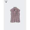 Uniqlo Bow Tie Blouse  Sleeveless  Print