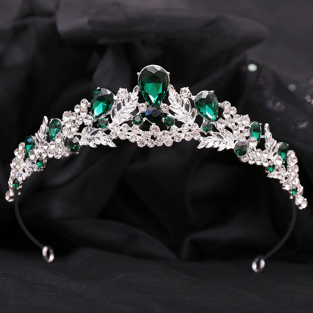 DIEZI 8 Colors Korean Elegant Crystal Tiara Crown Women Girls Party Bridal Bride Rhinestone Crown Wedding Hair Accessories