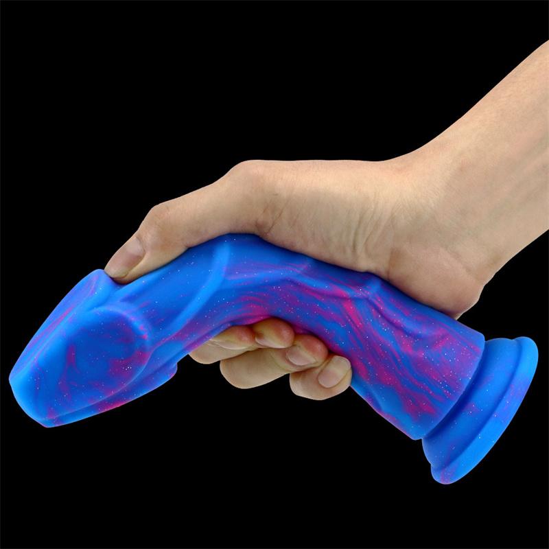 Mixed Color Liquid Silicone Eggless Simulation Penis Dildo Female Masturbation Device Anal Anal Plug Anal Expansion Device