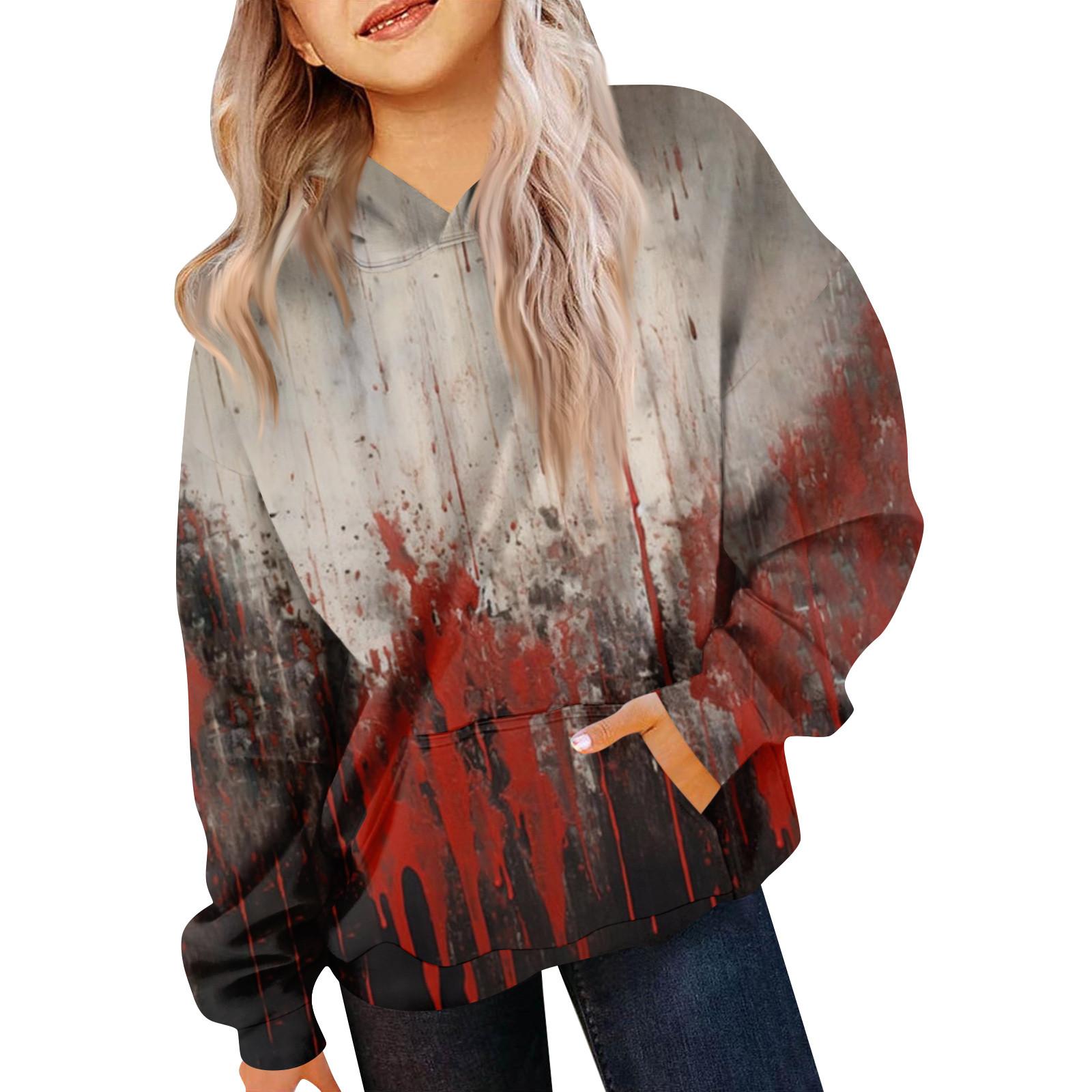 

Детская толстовка с длинным рукавом, повседневная толстовка с капюшоном, удобная, свободная, легкая детская толстовка 130