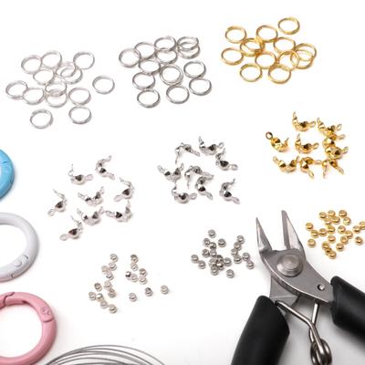 Bindering-Verschlüsse Perlen Set für Handyketten Materialpaket 55 Stück/Set