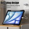 Clear Case for iPad Air 13 (2025)/(2024)/Pro 12.9 (2022)/(2021)/(2020)/(2018) PC+TPU+Acrylic Kickstand Cover