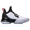 Li Ning CF Dämpfung Rutschfest Abriebfest Mittelhoch Vintage Basketballschuhe Schwarz Weiß ABAP111-1