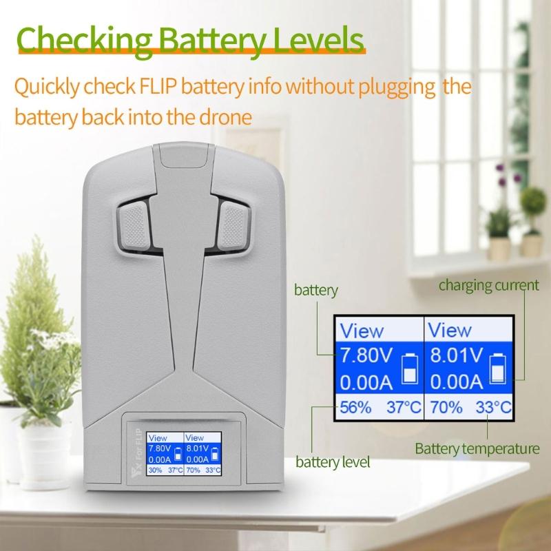 Intelligents Battery Chargers With Color LCD Display And Smartests Charging Algorithm for Flip Drones Accessories