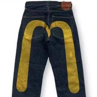 Hip Hop Amerikaans Eerste Jaar Klassiek Niche Print Heren- en Dames Losse Trend Broek Coole Jeans