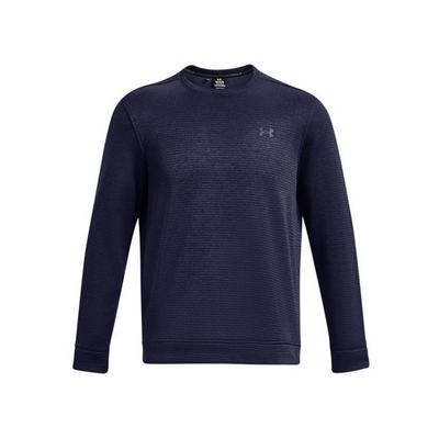 Solid Color Golf Knit Pullover Crewneck Sweatshirt Men Sweatshirt Blue 1373675-410