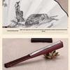 Men's Ancient Style Hanfu Bamboo Folding Fan - Silk Xuan Paper Summer Fan