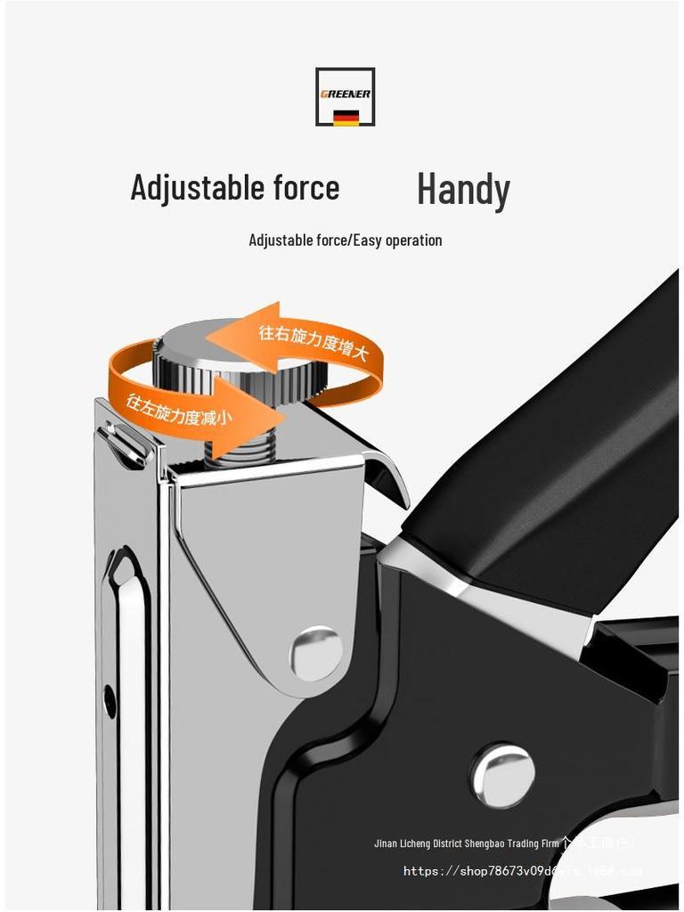 Martin Manual Nailing Gun, Staple Gun & Air Nailer for Woodworking - Household U-Shaped Stapler