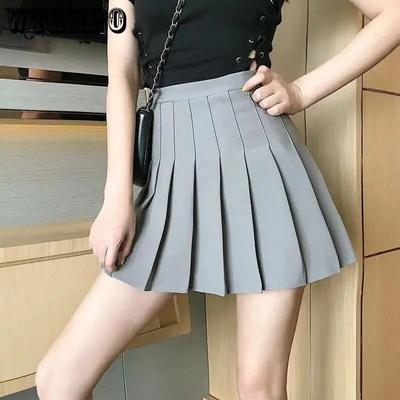 Girl's Streetwear School Cosplay Casual Uniform Skirts Women's Pleated Skirts Elastic High Waist Preppy Style Harajuku Y2K Skirts