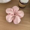 Trendy Oversized Blue Flower Scrunchie Headdress Women Girls Design Rubber Elastic Hair Band Vacation Hair Accessories