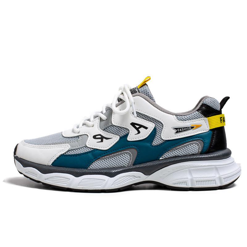 

Casual sports shoes men s spring and autumn new thick-soled lightweight mesh breathable wear-resistant running shoes teen men s shoes 44