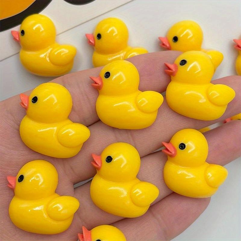 10pcs Cartoon Duck Fridge Magnets, Cute Decorative Magnets, Personalized Fridge Magnet For Kitchen Office Whiteboard Locker