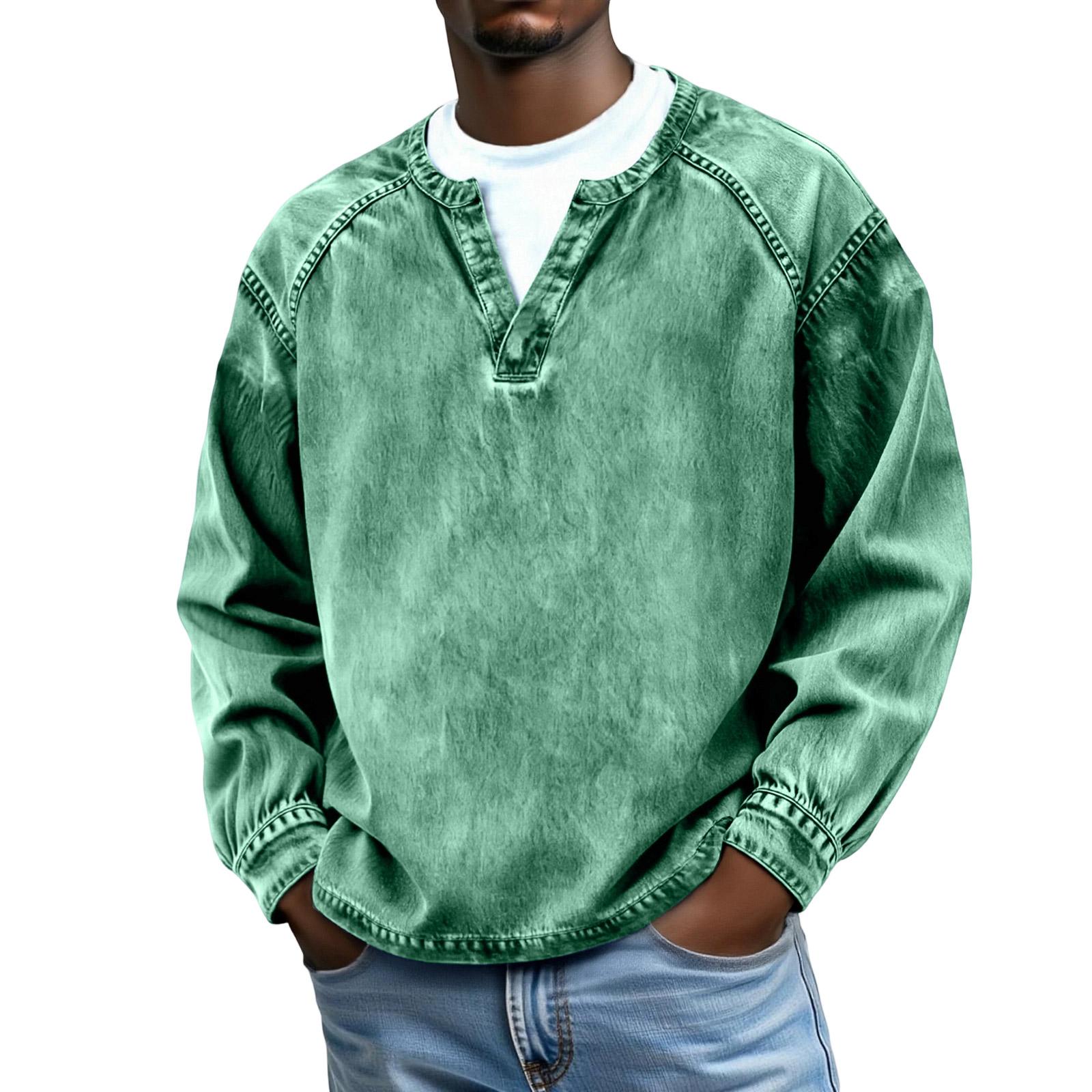 

Men s Leisure Print False Two Pieces Long Sleeves Hoodie XXXL зелений