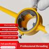 Water Pipe Die Set Metal & Plastic Tap Wrench Tool Kit, Easy Threading For Plastic Pipes,Various Sizes,Plumbing Essentials