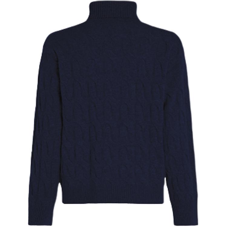 Tommy Hilfiger Soft Solid Color Turtleneck Long Sleeve Sweater Women sweater WW43102-400