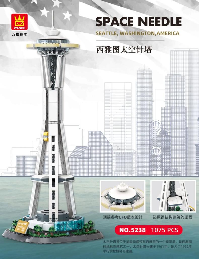 City World Famous Architecture Model Building Blocks Creative Eiffel Tower Taj Maha Villa House Bricks Toy for Children Adult