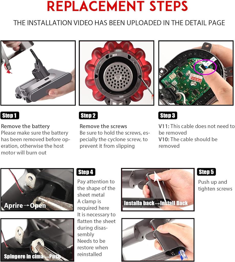 Buton Comutator Declanșator de Rezervă pentru Aspirator Dyson V10 V11 SV12 SV14 Buton Comutator Alimentare Defect Reparare Instrument de Fixare