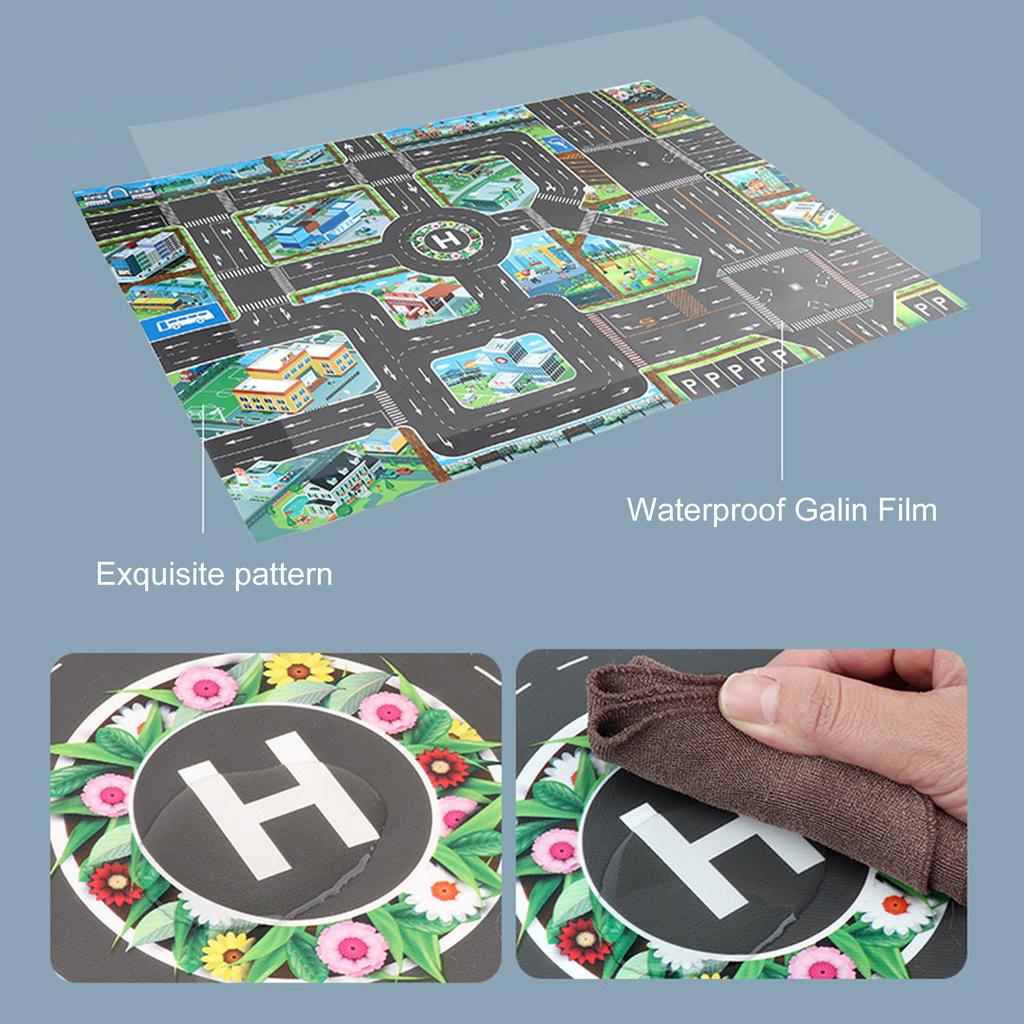 Modren Playing Pad Flexible Folding Traffic Game Mat