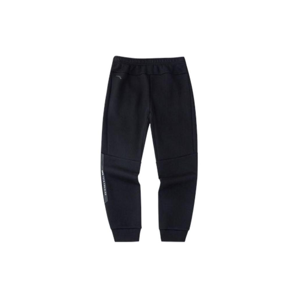 Anta Solid Color Knit Jogger Pants Men Bottoms Black 152247328S-3