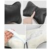 2pcs Car Seat Headrest Universal PU Leather Auto Interior Head Rest Pillows Shoulder Protector Travel Neck Support Soft Pillow